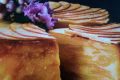 Яблочный пирог без муки с ромом
